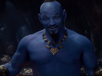 Will Smith como o Gênio de Alladin