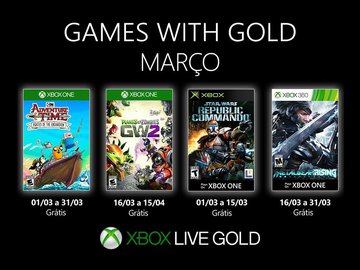 Xbox Live Gold de Março