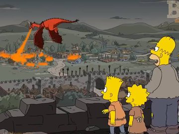 Os Simpsons previu penúltimo episodio de Game of Thrones