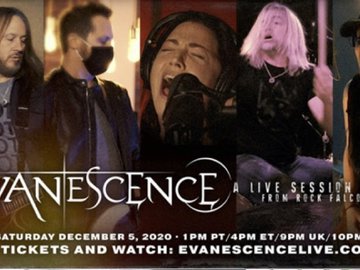 Evanescence anuncia livestream dia 5 de dezembro