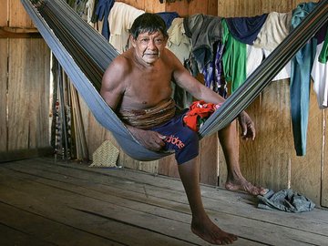 Aruká Juma, em foto de Odair Leal: o último representante do povo juma se foi em fevereiro deste ano.