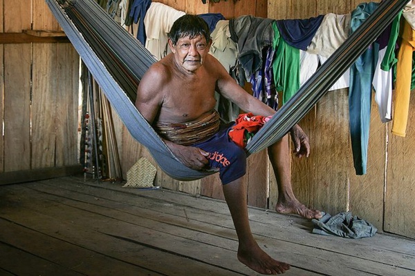 Aruká Juma, em foto de Odair Leal: o último representante do povo juma se foi em fevereiro deste ano.