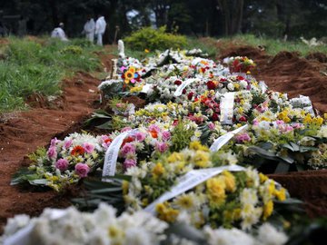 Mais de 2.200 pessoas morreram no Brasil em 24 horas, estabelecendo um novo recorde