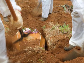 Nas últimas 24 horas, o País registrou 2.736 novas mortes pela doença