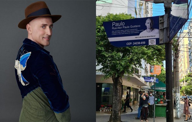 Placas de rua nome de Paulo Gustavo são instaladas em Niterói