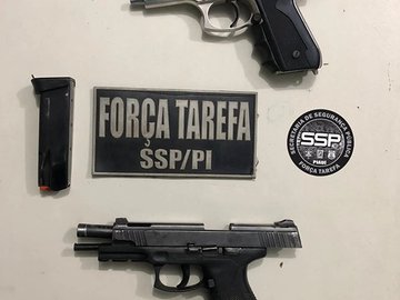 Força Tarefa recupera arma roubada de sargento em bar em Teresina