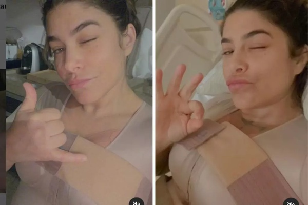 Priscila Fantin aparece em cama de hospital e fãs se preocupam Portal RG